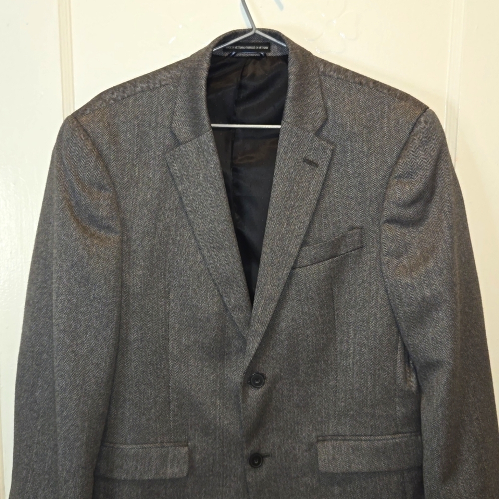 Grey Tommy Hilfiger Herringbone Blazer